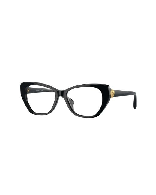 Versace Black Full Frame Plain Mirror