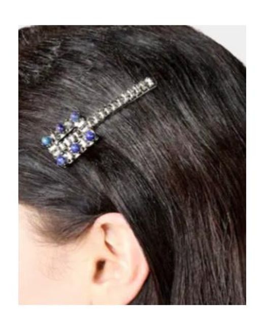 Roger Vivier White Bijoux Crystal Hair Clips