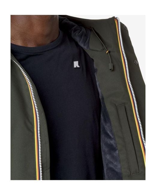 K-Way Green Jacko Twill Jacket for men