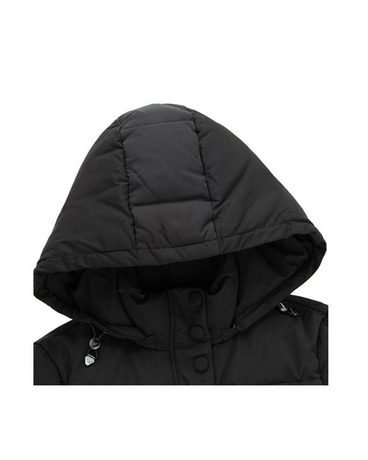 Emporio Armani Black Hooded Down Jacket