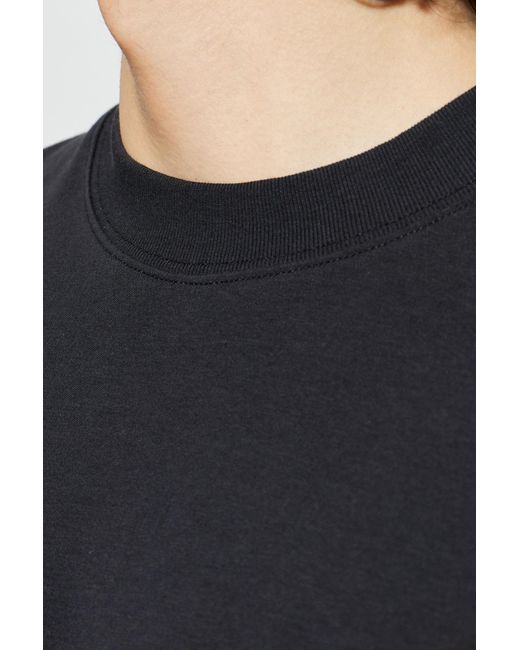DARKPARK Black Crew Neck Short-Sleeved T-Shirt for men
