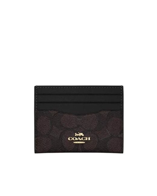 COACH Black Slim Id Card Case