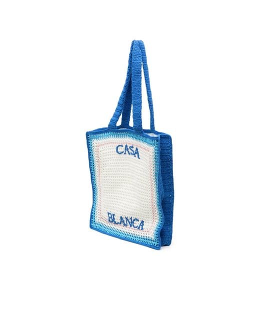 Casablanca Blue Rectangular Handbag for men