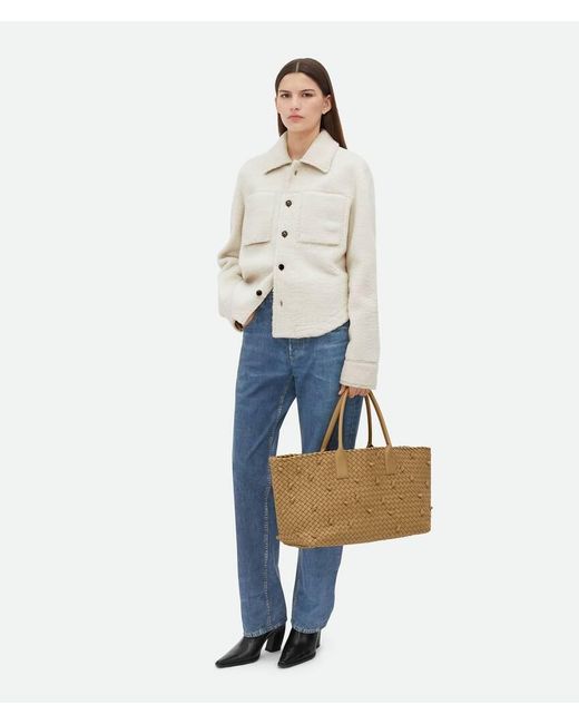 Bottega Veneta Natural Medium Cabat Handbag