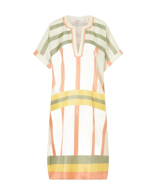 Eres Metallic Berlingot Printed Silk-Twill Kaftan