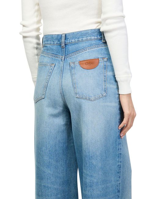 Chloé Blue Straight-Cut Jeans