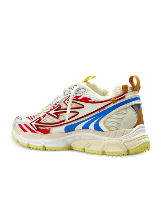 Off-White c/o Virgil Abloh Blue Ow Be Right Back Low-Top Sneakers