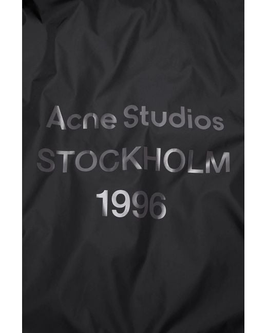 Acne Black Lightweight Nylon Jacket for men
