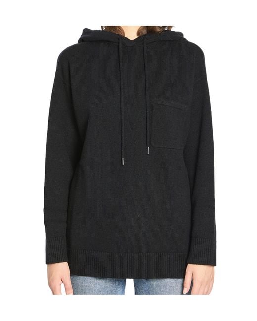 Max Mara Black Liana Drawstring Knitted Hoodie