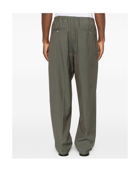 Magliano Gray Drawstring-Fastening Trousers for men