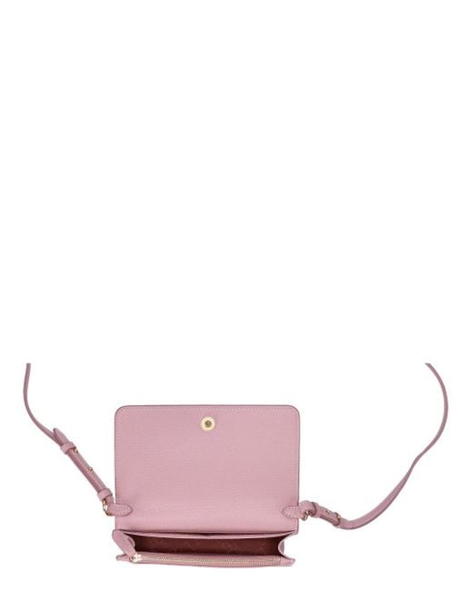 Stella McCartney Pink Logo Embellished Mini Shoulder Bag