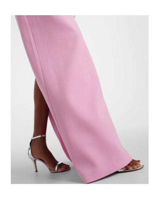 Rebecca Vallance Pink Cordelia Embellished Strapless Gown