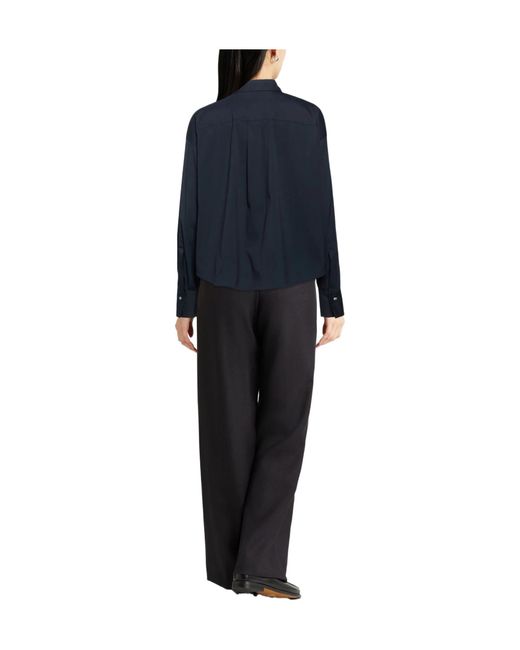 Brunello Cucinelli Blue Solid Color Shirts