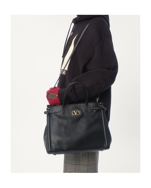 Valentino Black Chez Drawstring Hoodie for men