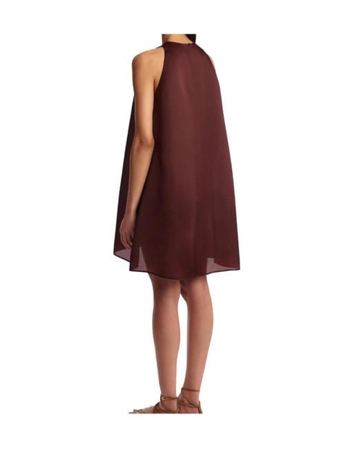 Khaite Purple Sleeveless Flared Dress