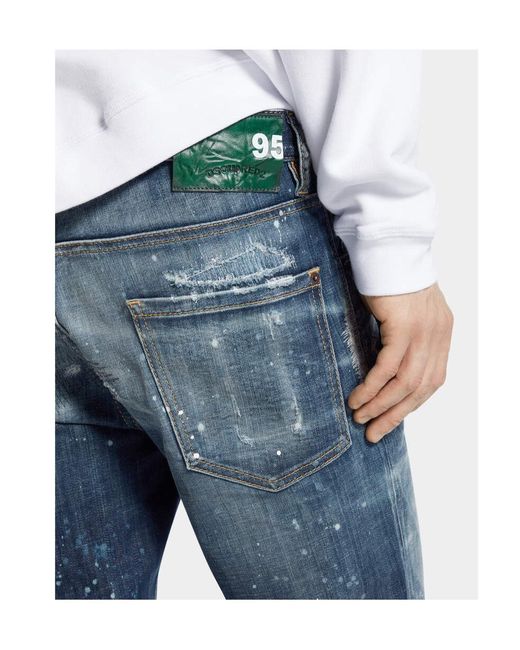 DSquared² Blue Medium Galaxy Wash Cool Guy Jeans for men