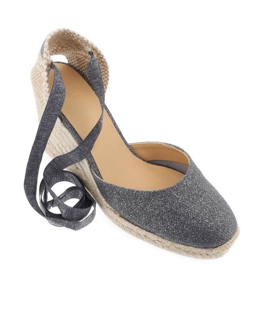 Castaner Metallic Castañer Carina Almond Toe Espadrilles