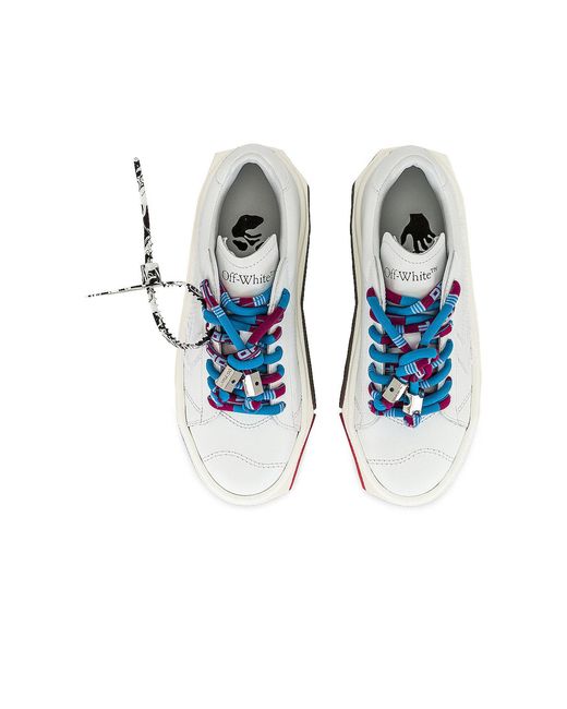 Off-White c/o Virgil Abloh Blue Floating Arrow Low-Top Sneakers