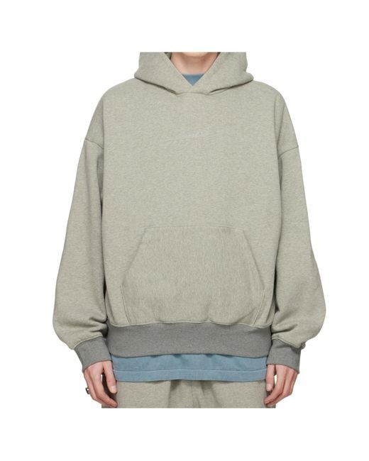 Fear Of God Gray Signature Classic Hoodie for men
