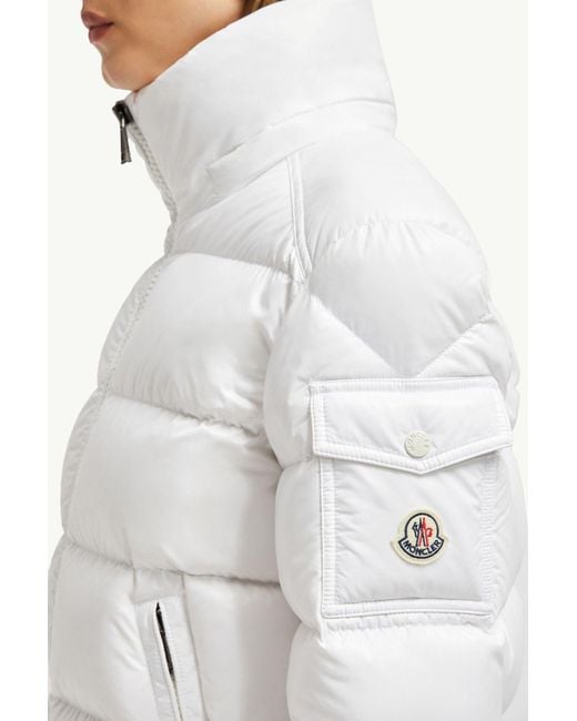 Moncler Gray Maire Hooded Short Down Jacket