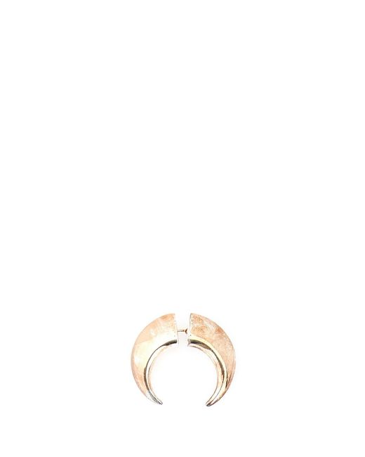 MARINE SERRE White Piercing Moon Earring