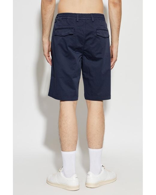 Eleventy Blue Drawstring Bermuda Shorts for men