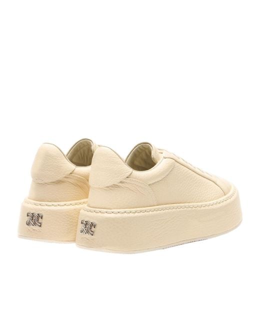 Casadei Natural I-Box Platform Low-Top Sneakers