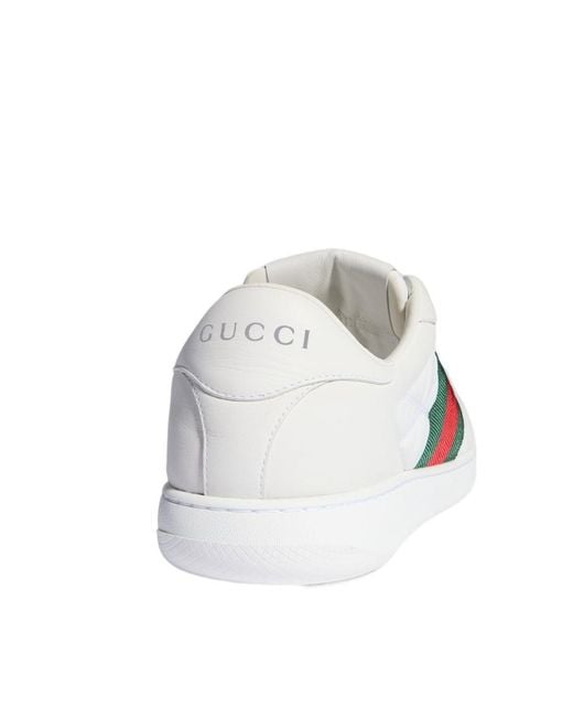 Gucci White Screener Sneaker for men
