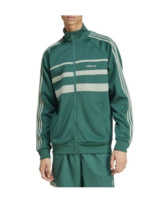 Adidas Originals Green Simple Sports Jacket for men