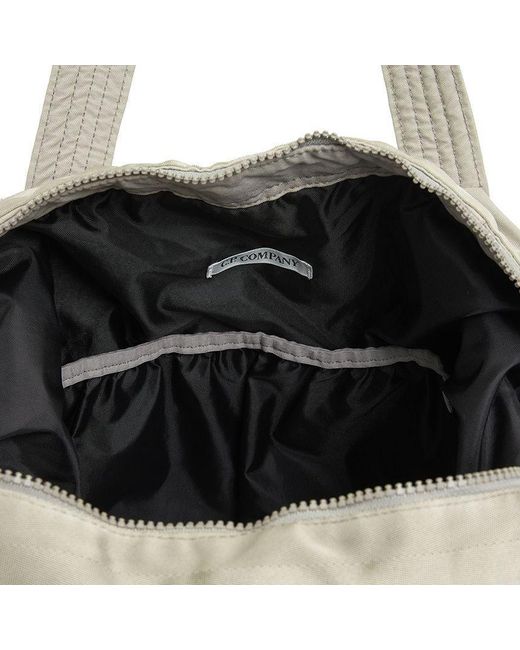 C P Company Gray Multi-Pocket Shoulder Bag for men