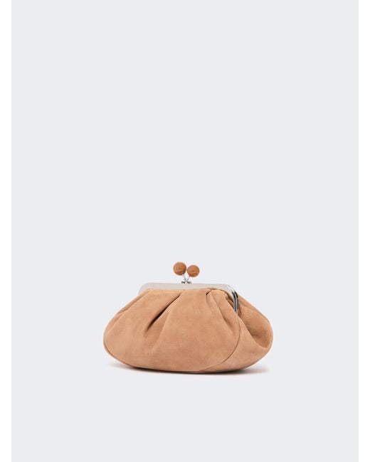 Weekend by Maxmara Natural Small Suede Pasticcino Bag