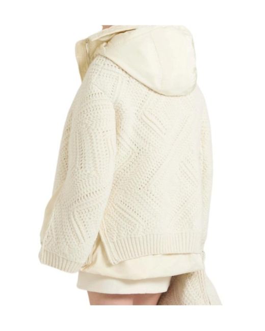 Ermanno Scervino Natural Long-Sleeve Casual Jacket