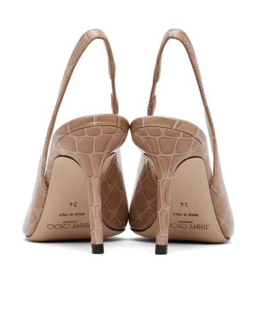 Jimmy Choo Multicolor Love Sling Back 85 Pointed Toe High Heel Sandals