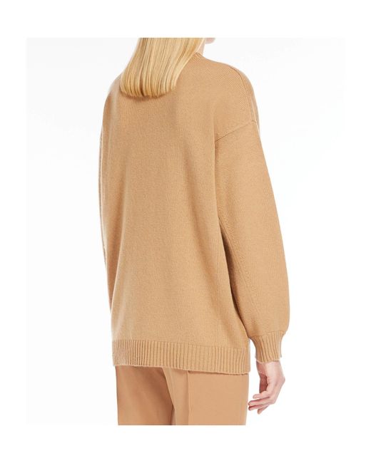 Max Mara Natural Wool And Cashmere Jumper
