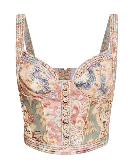 Zimmermann Pink Dsquared2 Rebellion Corded Bustier