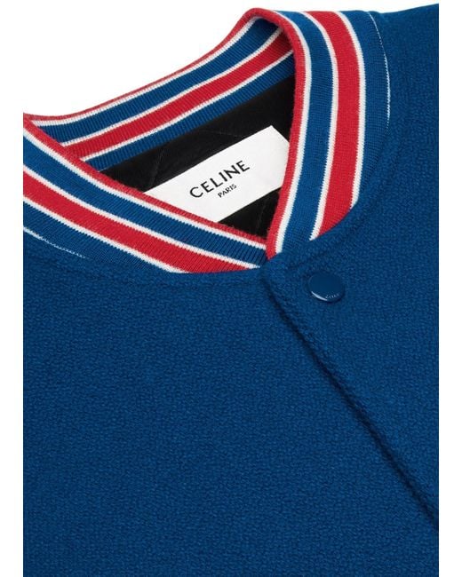 Céline Blue Varsity Jacket