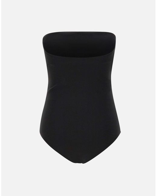 Courreges Black Off-The-Shoulder Bodysuit