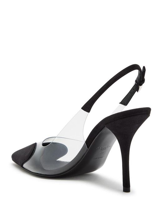 Alaïa Multicolor Coeur 90 Suede Slingback Pumps