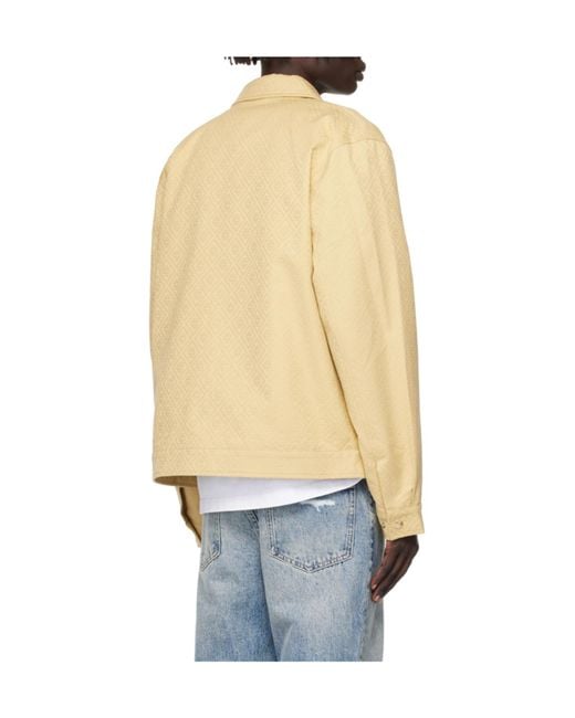 CASABLANCA Men's Metallic Logo-Motif Zip-Front Jacket