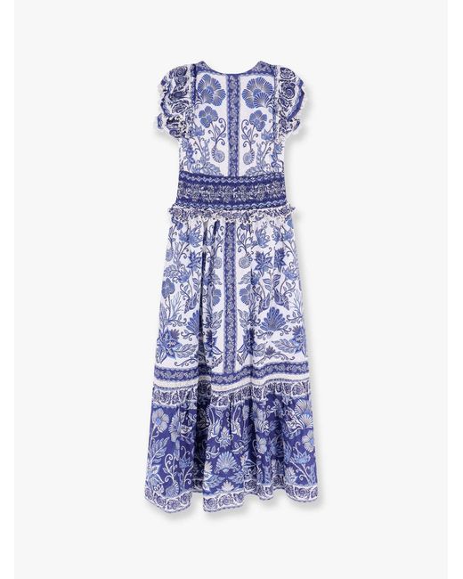 Farm Rio Blue Patterned Dress