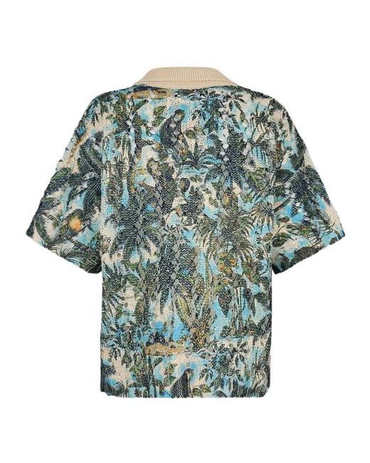 DSquared² Blue Monkey Business Knitted Polo for men