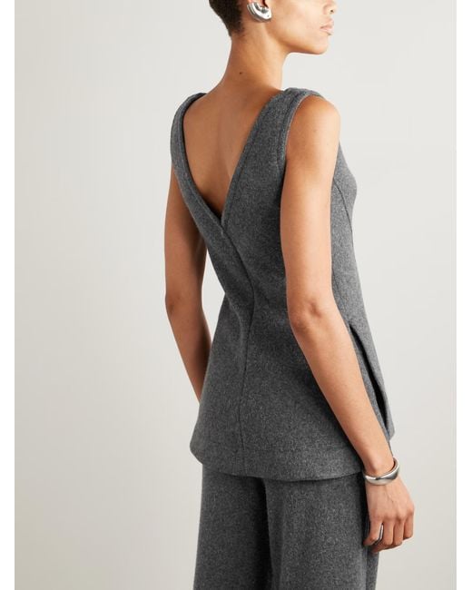 Proenza Schouler Gray Winona Patchwork Top