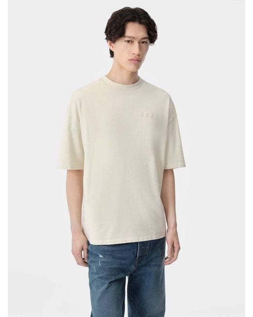 Amiri White Logo-Embroidered Cotton T-Shirt for men