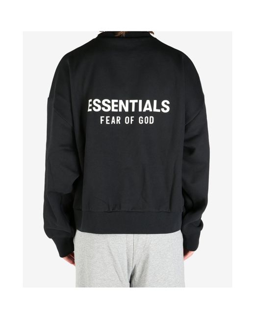 Fear Of God Black Classic Crewneck Sweatshirt for men