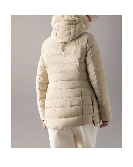 Moose Knuckles Natural Roselawn Hooded Jacket