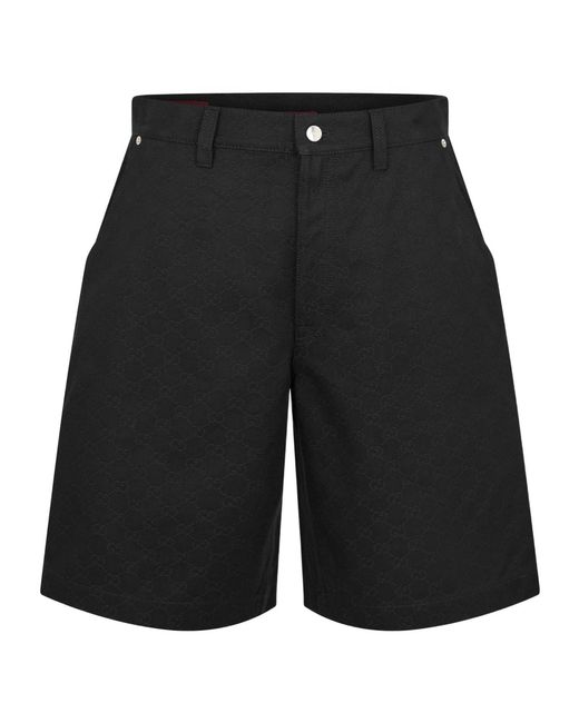 Gucci Black Denim Shorts for men
