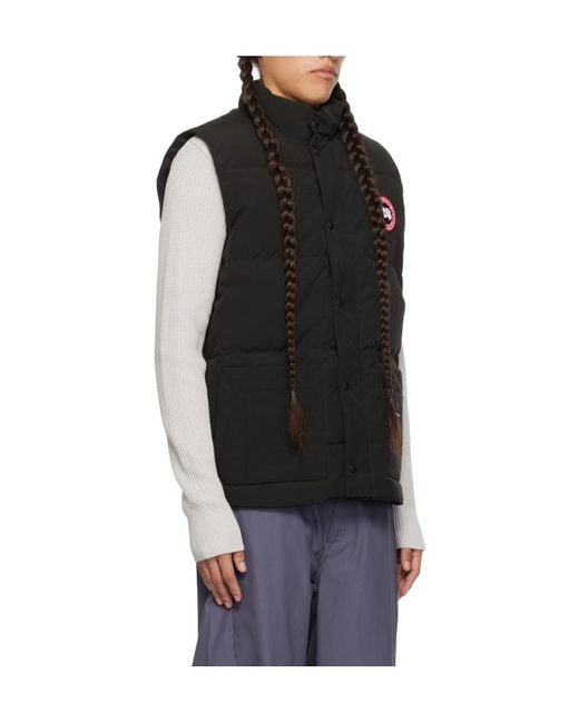 Canada Goose Black Freestyle Down Vest for men