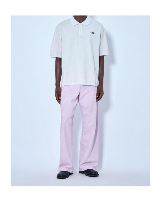 Acne Pink Belt Loop Jeans
