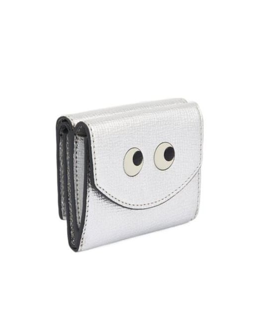 Anya Hindmarch White Eyes Leather Wallet