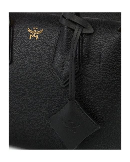 MCM Black Milla Small Tote Bag